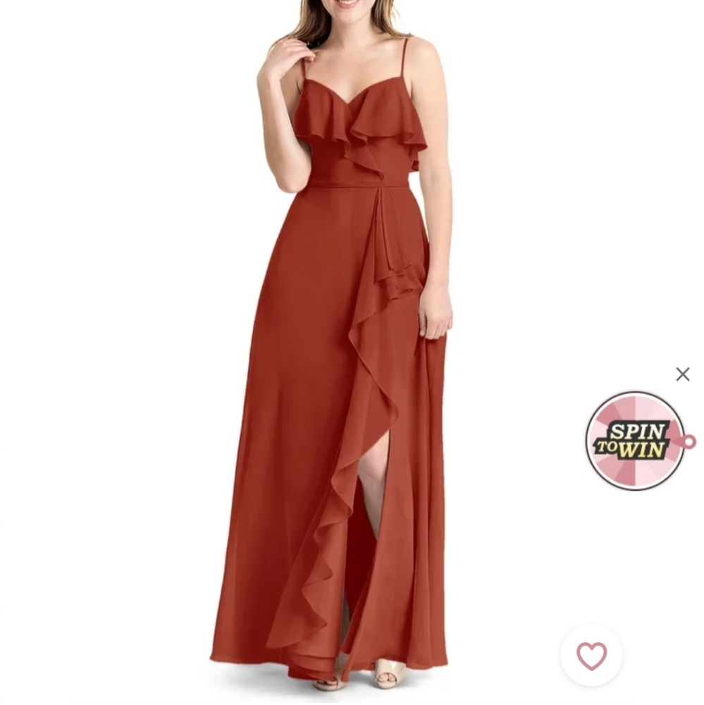 Azazie Tami rust boho bridesmaids/wedding guest